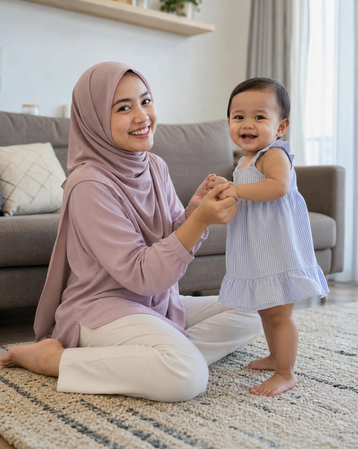Babysitter profesional Kediri bermain dengan balita